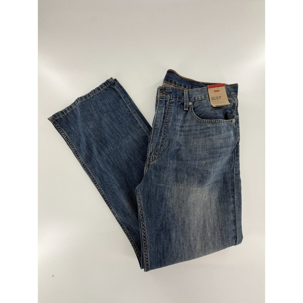 Levis 527 Jeans Mens 38x32 Blue Slim Bootcut Denim Medium Wash 055270175 NWT